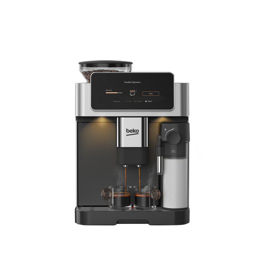 Beko CED7524X CaffeExperto Series Espresso Machine with Integrated Grinder and Milk Cup - Silver