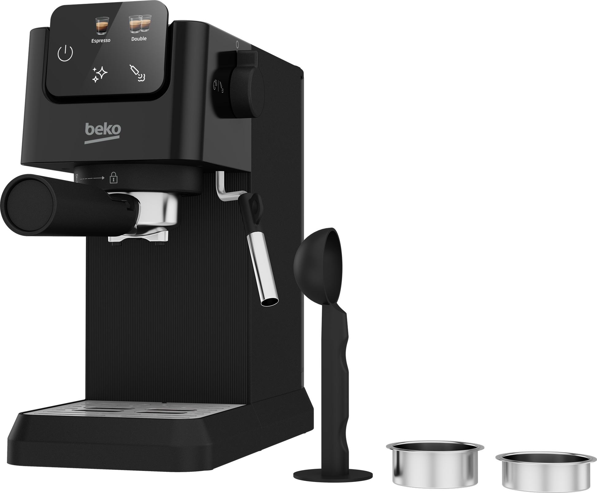 Beko CEP5302B Beko CaffeExperto Manual Espresso with Steam Wand - Black