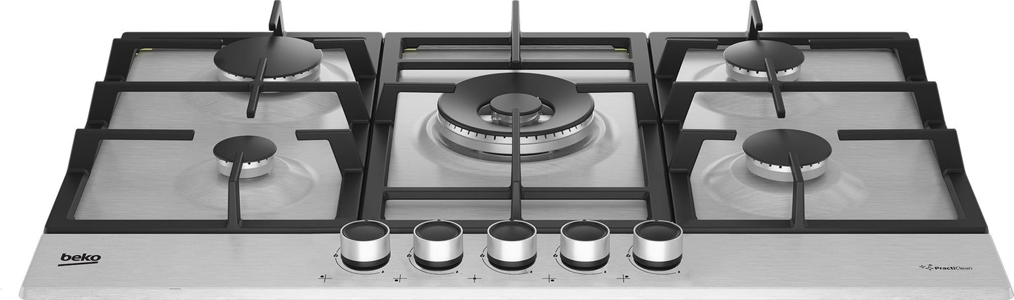 Beko CIHYG32SXE 75cm Gas Hob - Stainless Steel