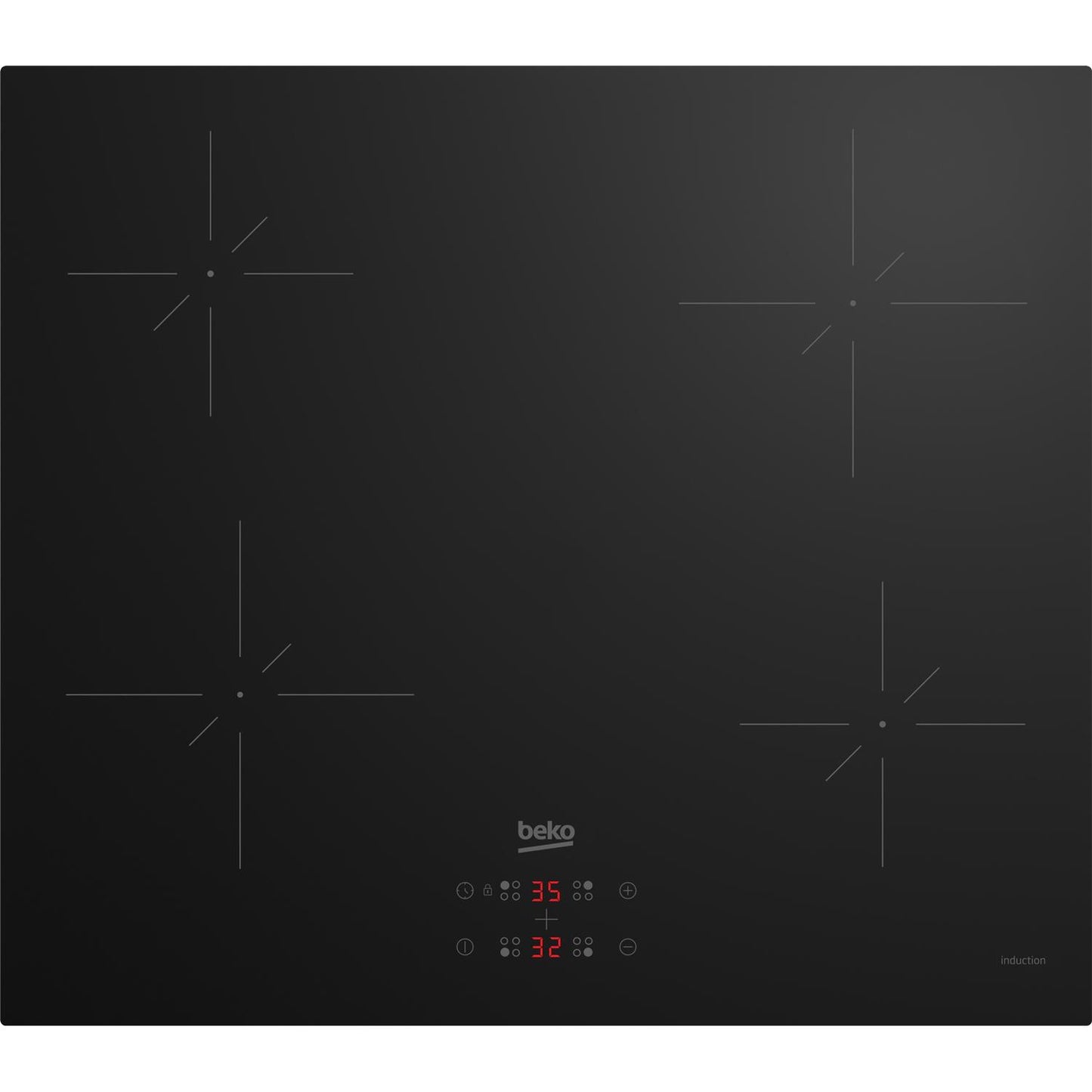 Beko CIHYQI21B 59cm Induction Hob - Black