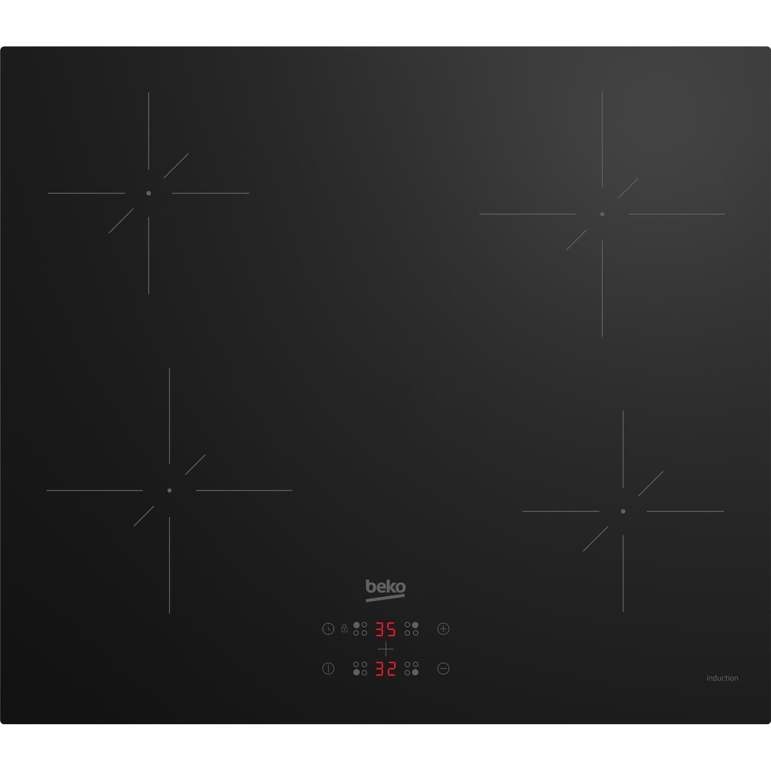 Beko CIHYQI21B 59cm Induction Hob - Black
