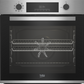 Beko AeroPerfect CIMY92XP 59.4cm Pyrolytic Built In Electric Single Oven - Stainless Steel