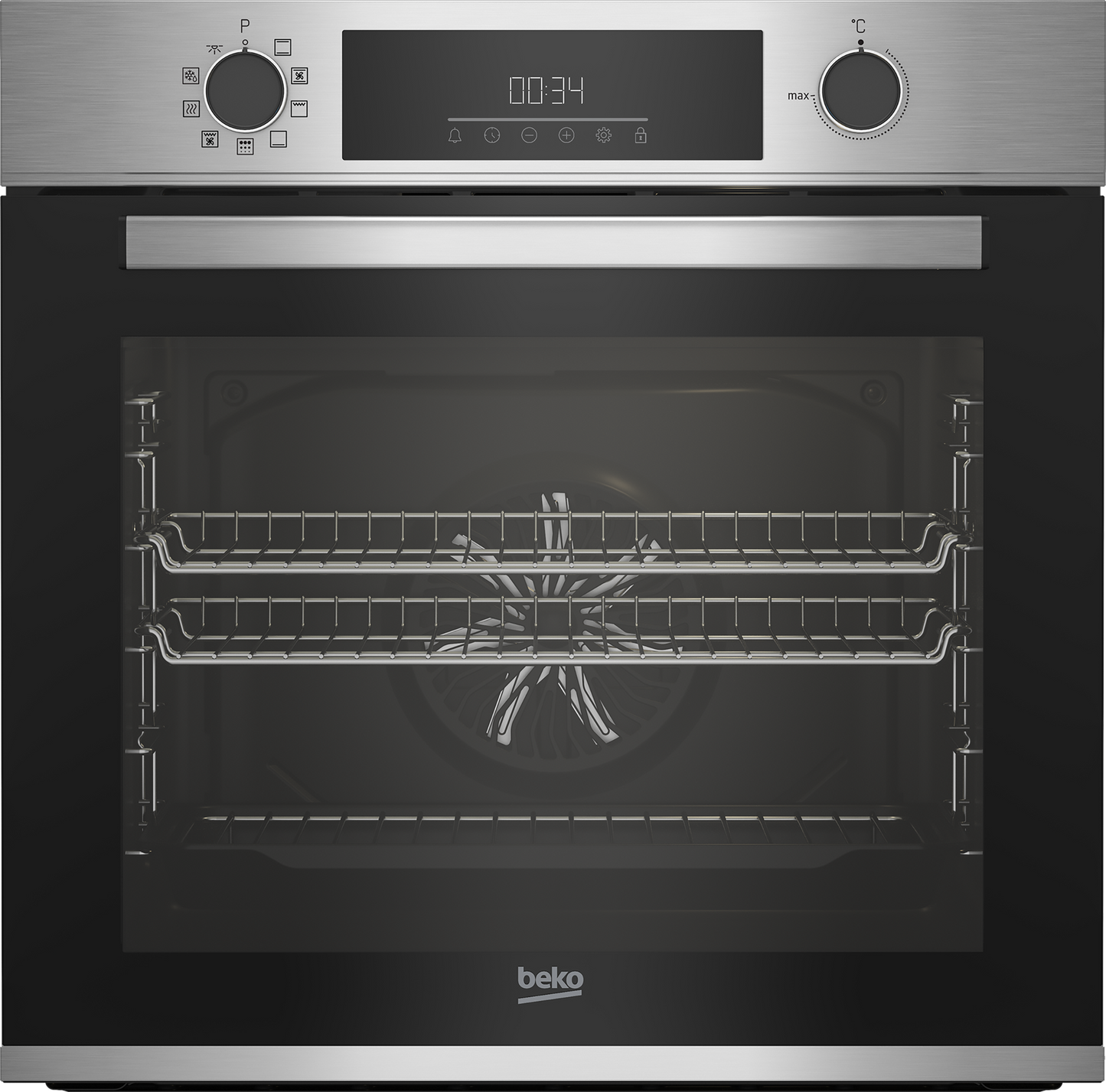 Beko AeroPerfect CIMY92XP 59.4cm Pyrolytic Built In Electric Single Oven - Stainless Steel