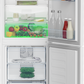 Beko CNG4582VW 54cm 50/50 Frost Free Fridge Freezer - White
