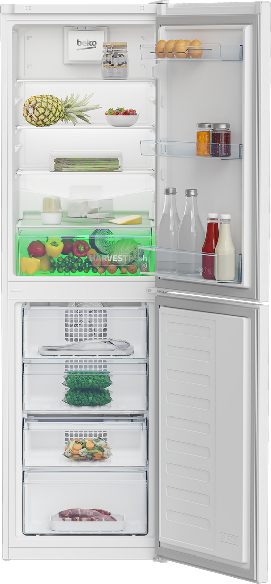 Beko CNG4582VW 54cm 50/50 Frost Free Fridge Freezer - White