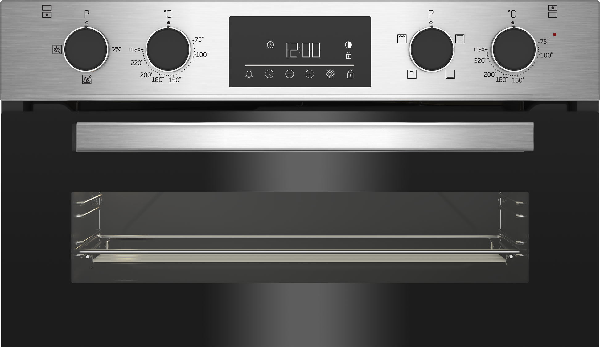 Beko CTFY22309X 59.4cm Built under Electric Double Oven - Stainless Steel