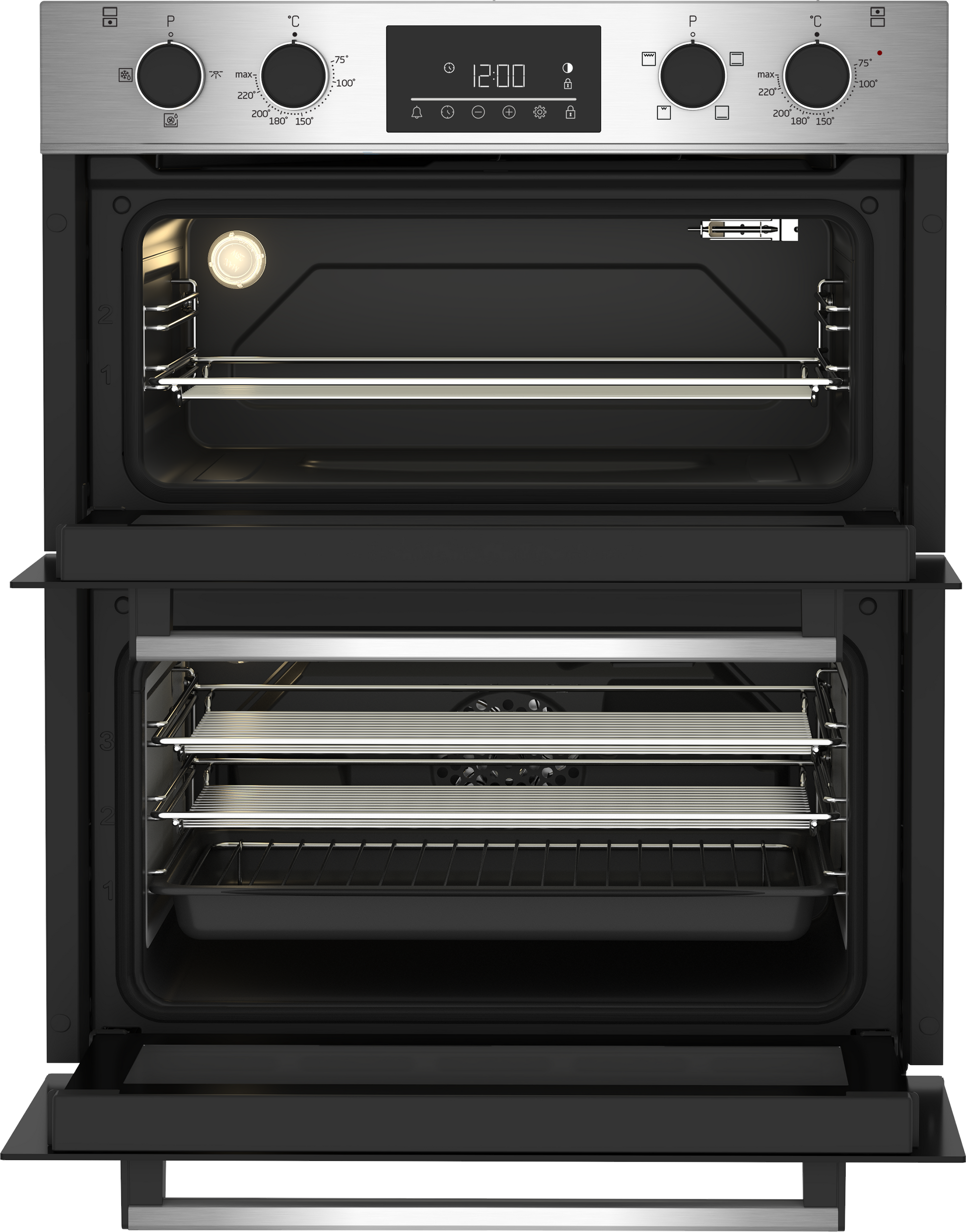 Beko CTFY22309X 59.4cm Built under Electric Double Oven - Stainless Steel