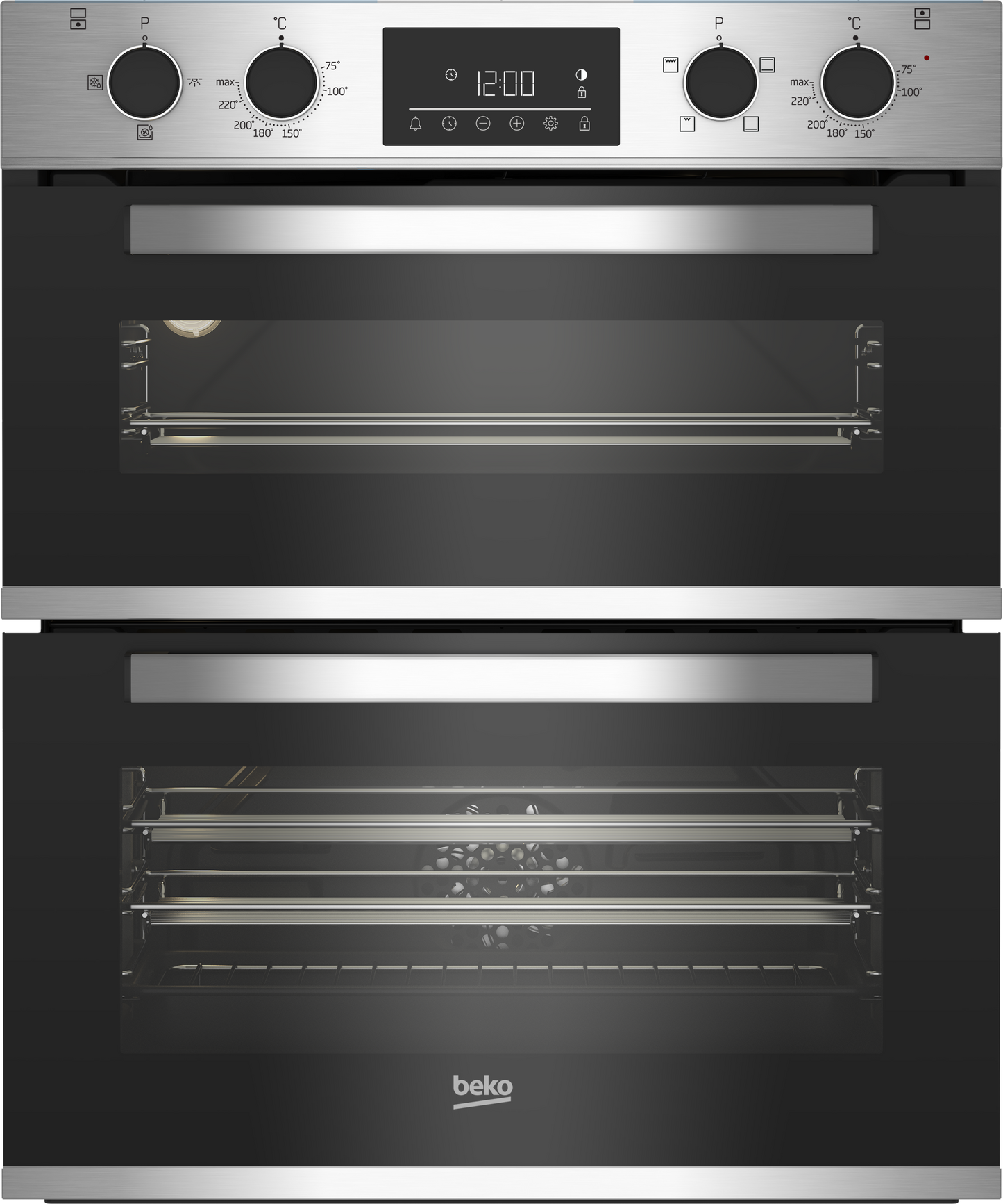 Beko CTFY22309X 59.4cm Built under Electric Double Oven - Stainless Steel