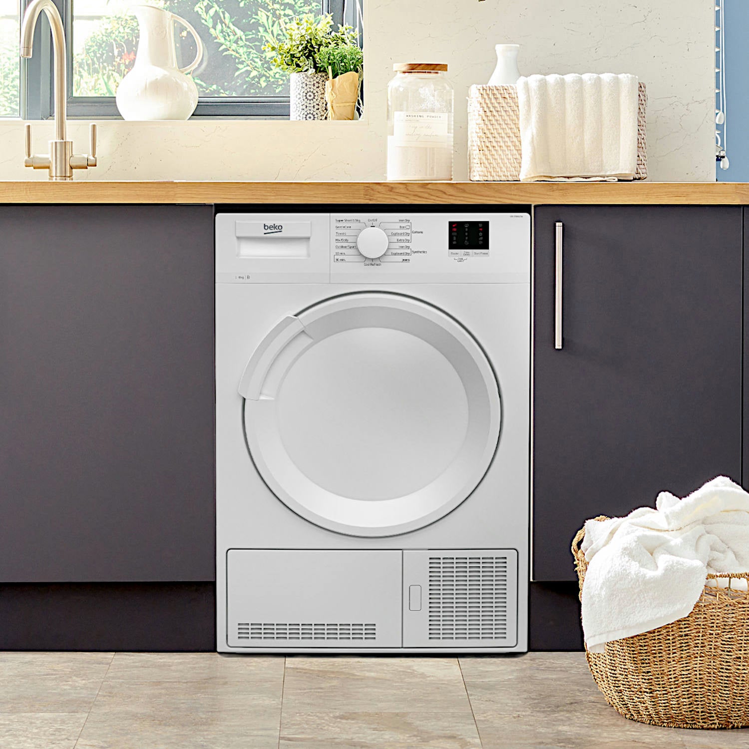 Beko DTLCE80041W 8kg Condenser Tumble Dryer - White
