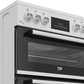 Beko EDG6231W 60cm Double Oven Gas Cooker with Gas Hob - White