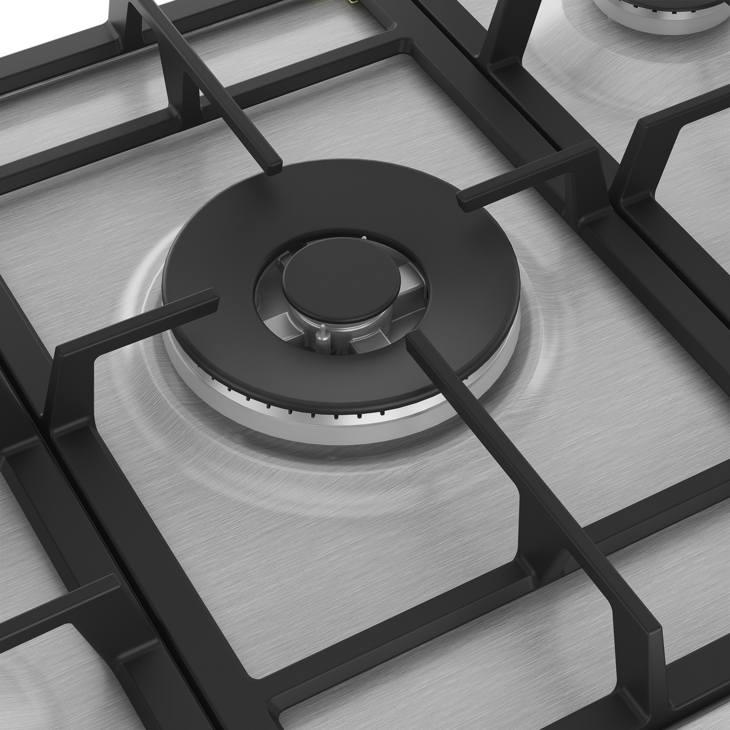 Beko HIAW75225SXE 75cm Gas Hob with Front Knob Controls - Stainless Steel