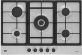 Beko HIAW75225SXE 75cm Gas Hob with Front Knob Controls - Stainless Steel