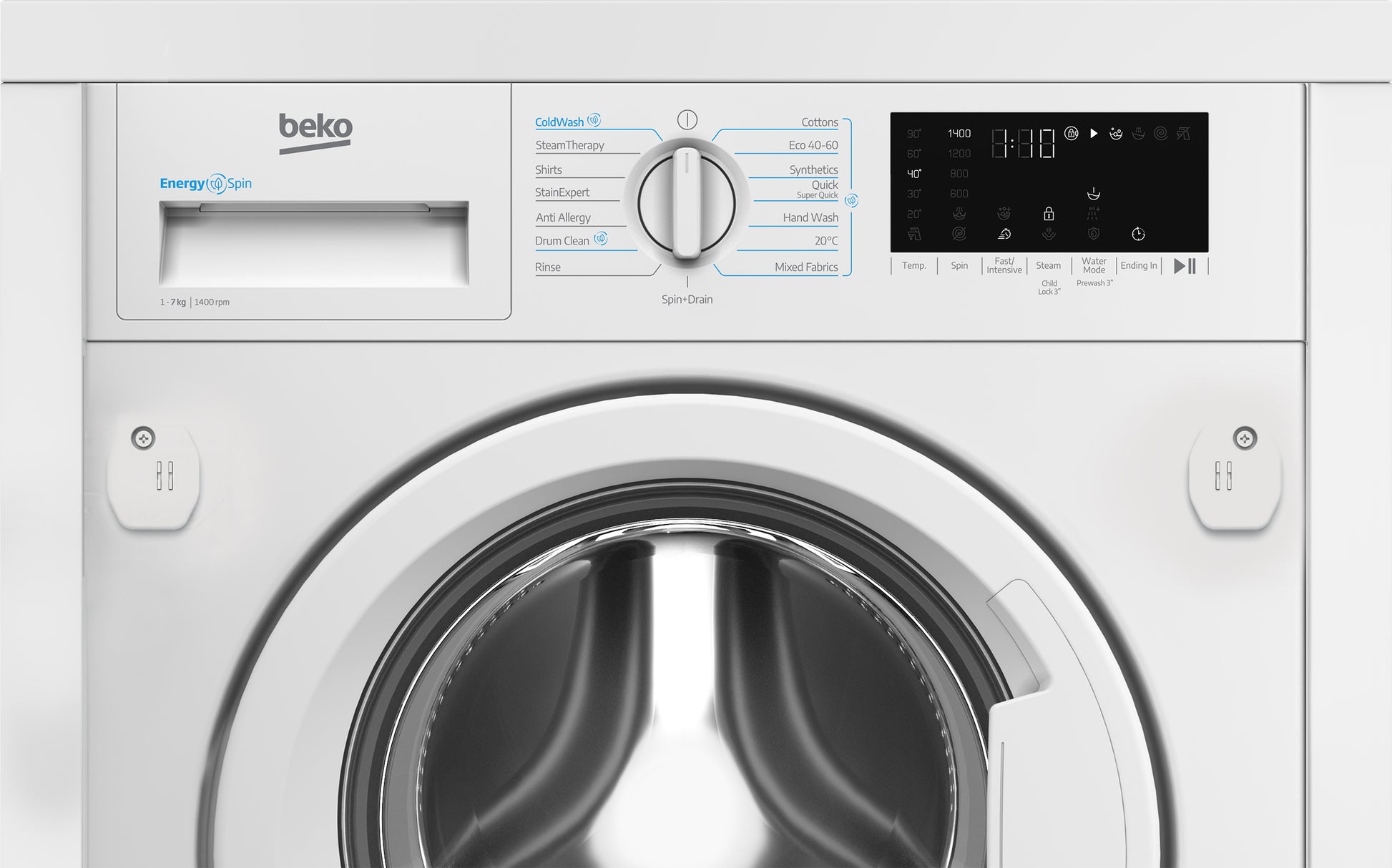 Beko WTIK741511 7kg 1400 Spin Integrated Washing Machine