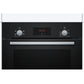 Bosch HHF113BA0B 59.4cm Built In Electric Single Oven With 3D Hot Air - Black