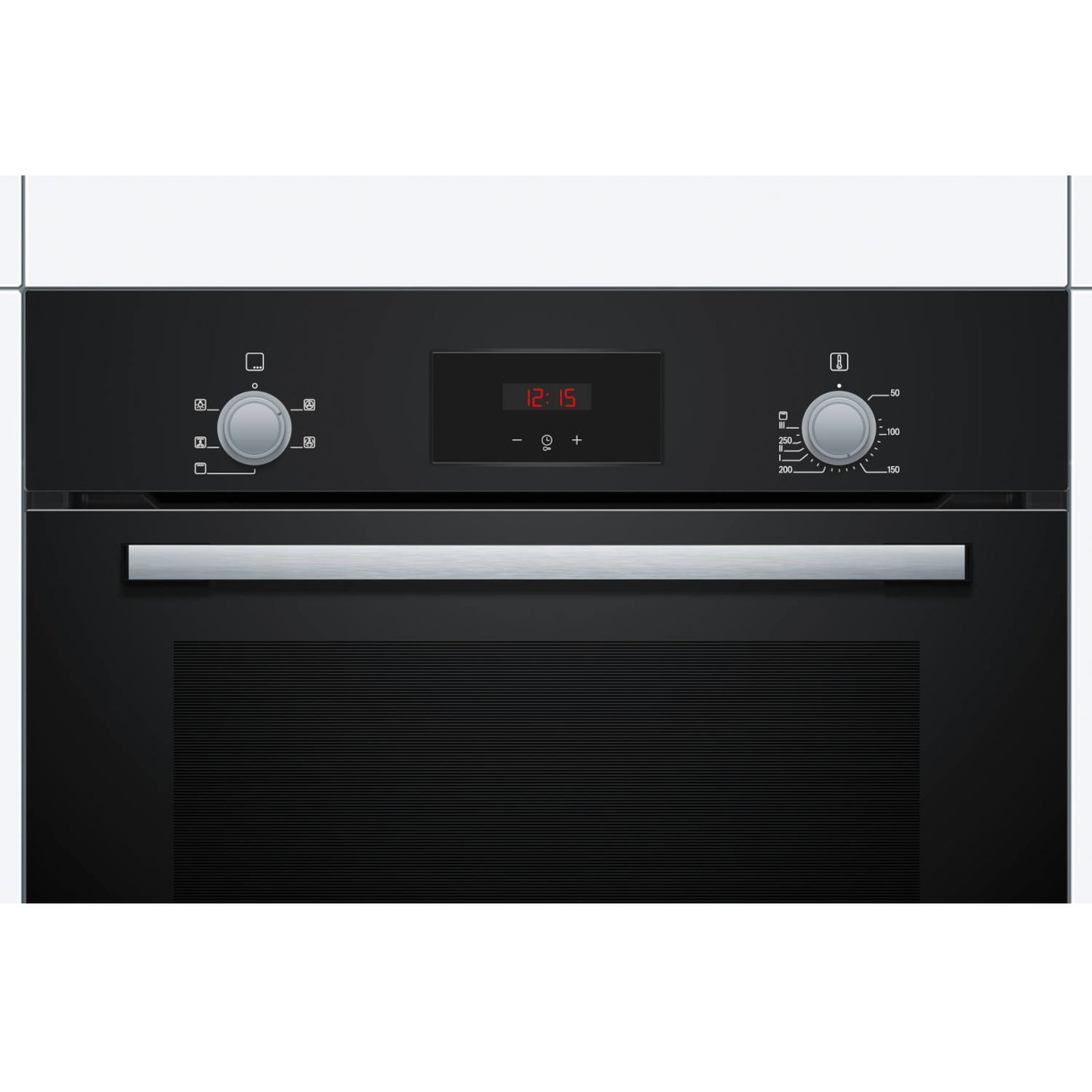 Bosch HHF113BA0B 59.4cm Built In Electric Single Oven With 3D Hot Air - Black