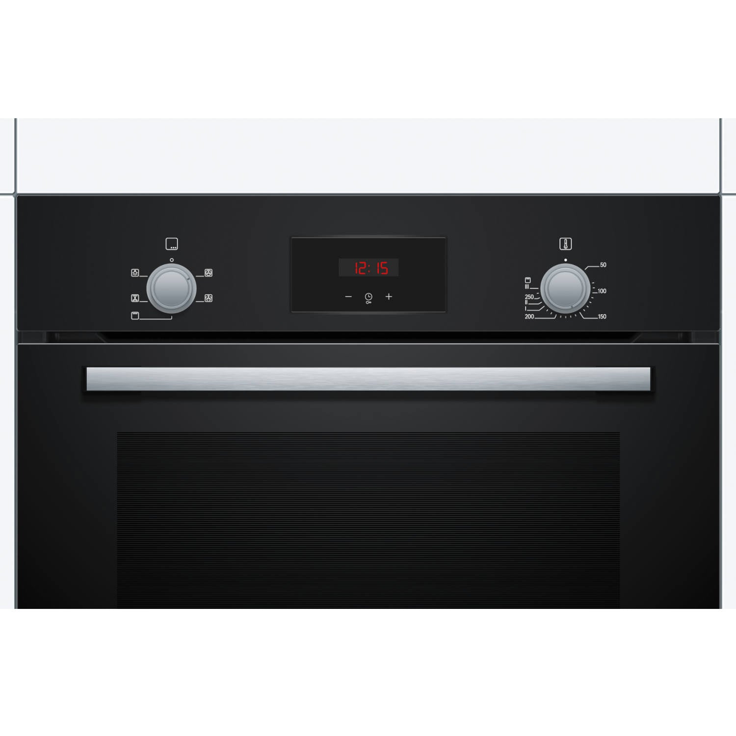 Bosch HHF113BA0B 59.4cm Built In Electric Single Oven With 3D Hot Air - Black