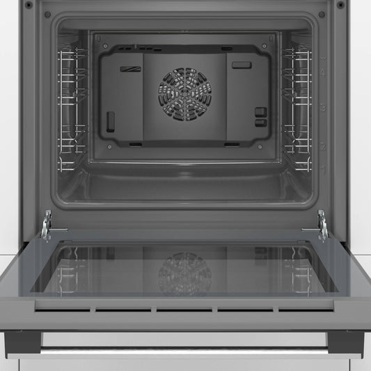 Bosch HHF113BA0B 59.4cm Built In Electric Single Oven With 3D Hot Air - Black
