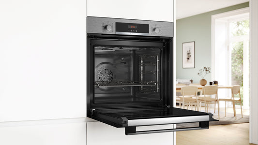 Bosch HQA574BS3B 59.4cm Built In Electric Single Oven - Stainless Steel