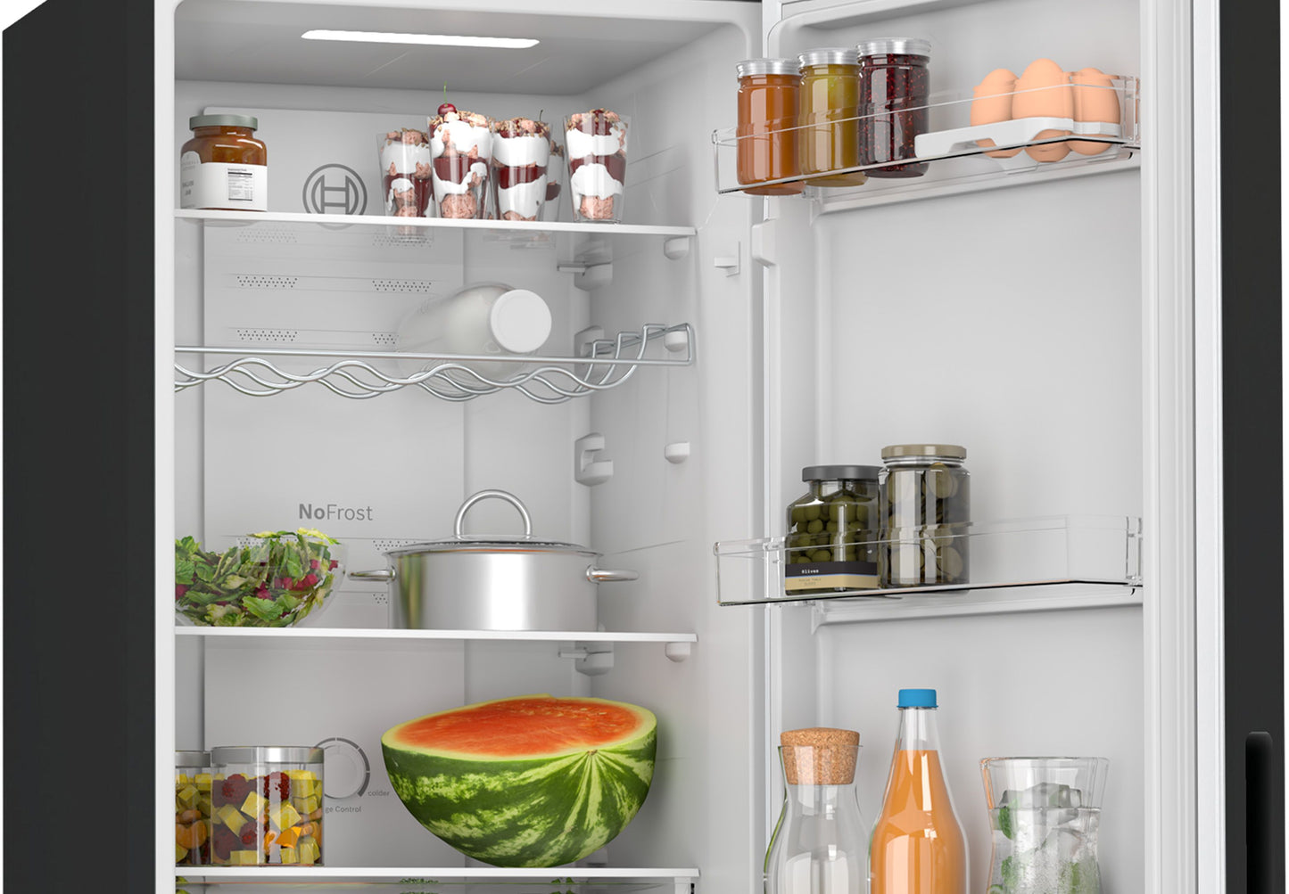 Bosch KGN27NBEAG 55cm 50/50 Frost Free Fridge Freezer - Black