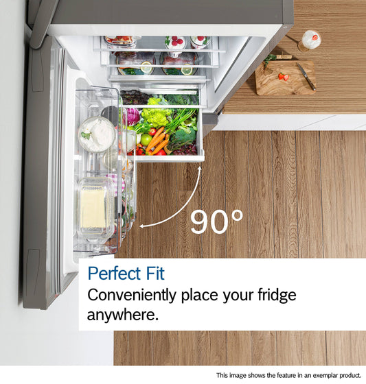 Bosch KGN392LEBG 60cm 70/30 Total No Frost Fridge Freezer - Stainless Steel Look