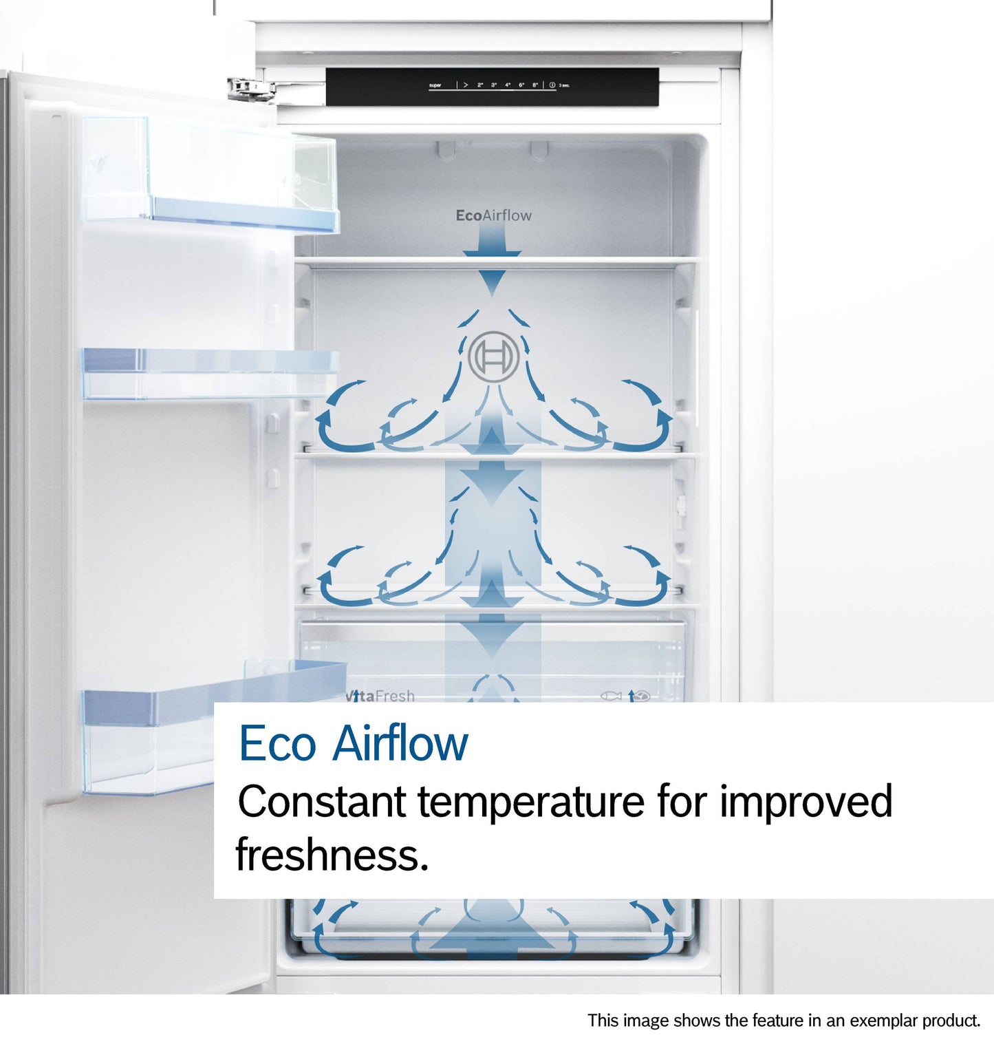 Bosch KIN86NSE0G 54.1cm 60/40 Integrated Frost Free Fridge Freezer