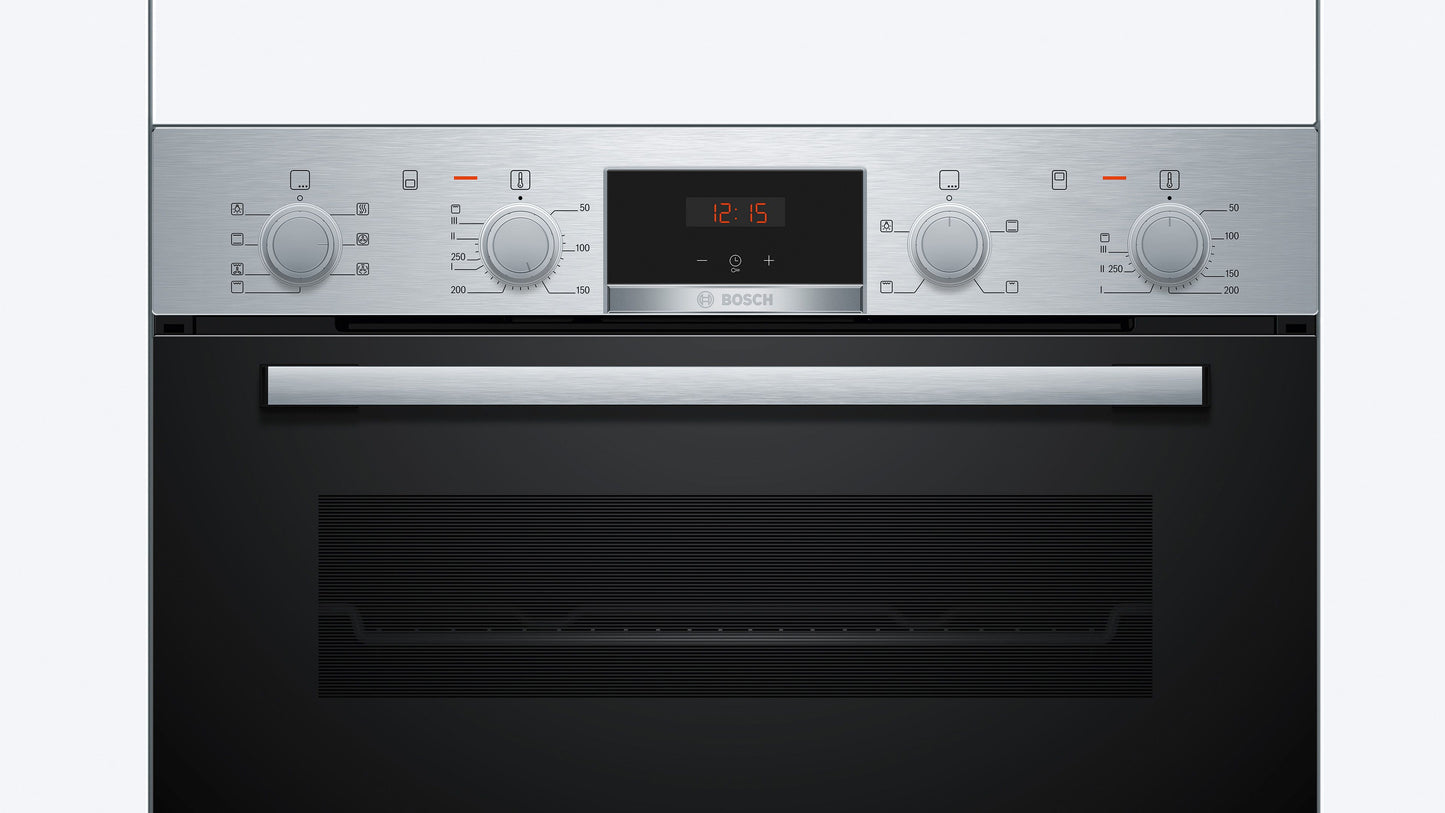 Bosch MBA533BS3B Series 4- 60cm Built In Double Oven - Stainless Steel