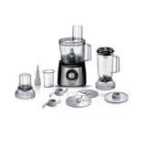 Bosch MCM3501MGB MultiTalent 3 Compact 800W Food Processor - Black & Stainless Steel