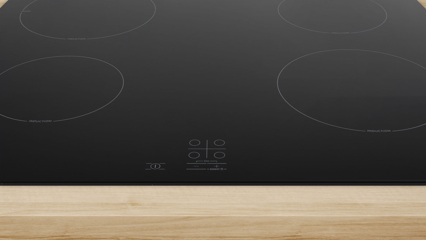 Bosch PUG61RAA5B 59.2cm Plug & Play Induction Hob - Black