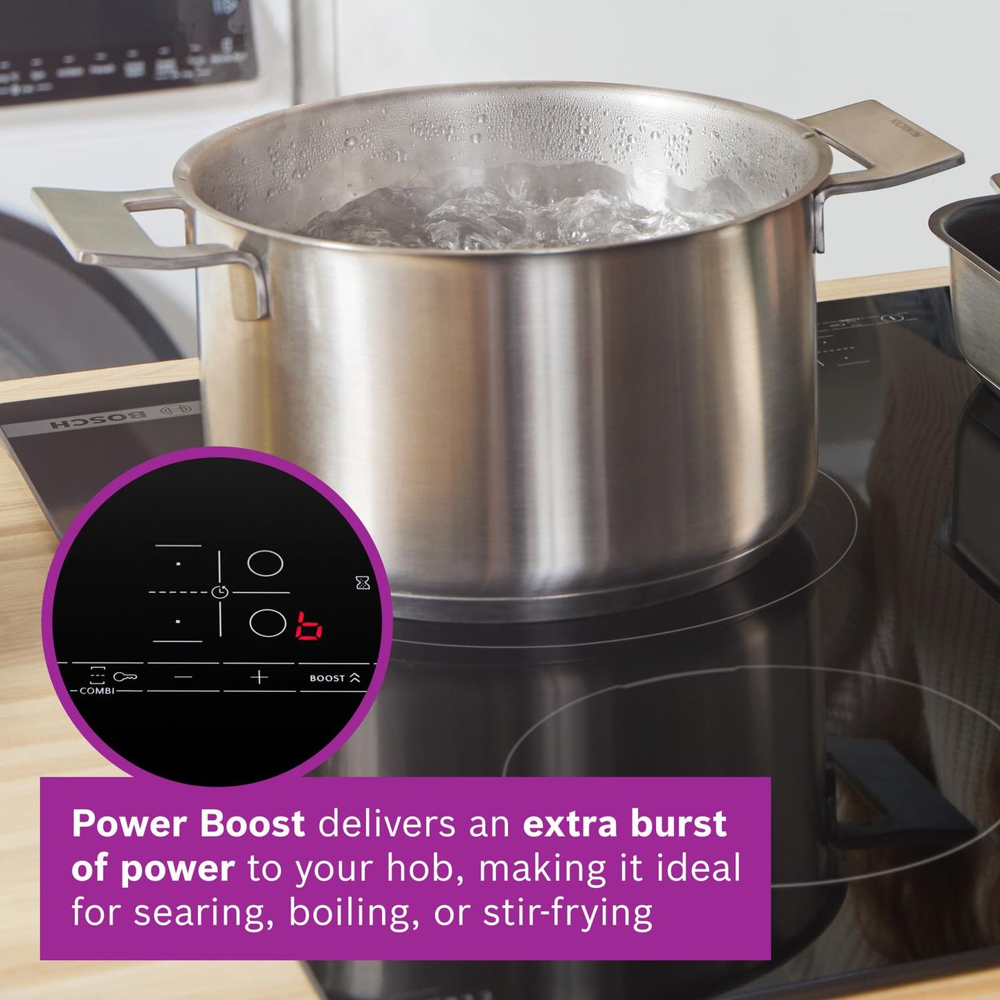 Bosch PWP611BB5B 59.2cm Induction Hob - Black