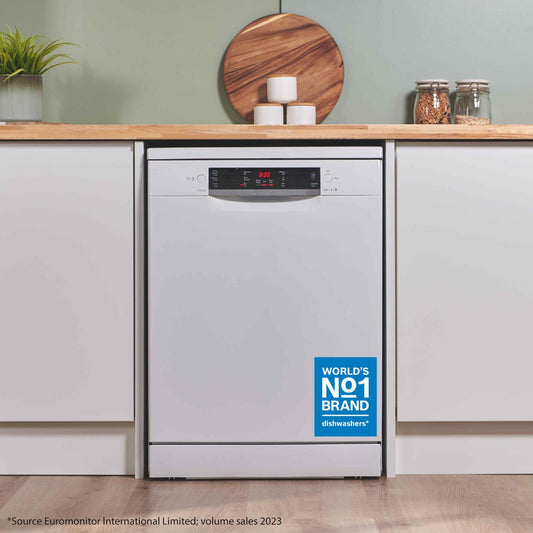 Bosch SMS26AW08G 60cm Dishwasher - White 12 Place Settings