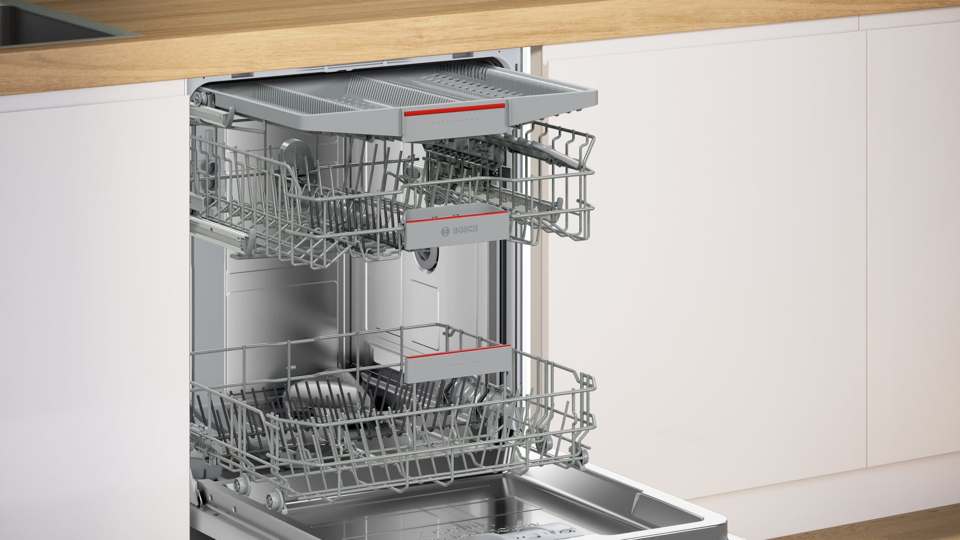 Bosch SMV6ZCX10G Built In Dishwasher - Stainless Steel - 14 Place Settings