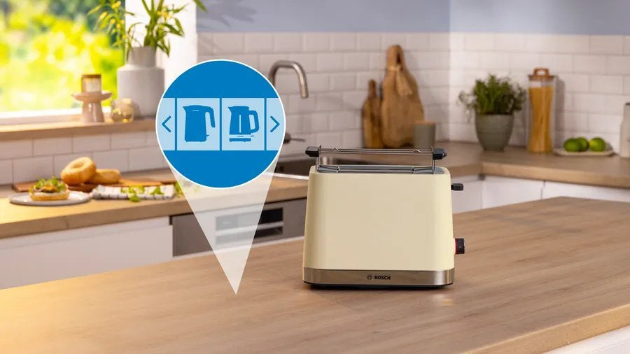 Bosch TAT4M227GB 2 Slice Toaster - Cream