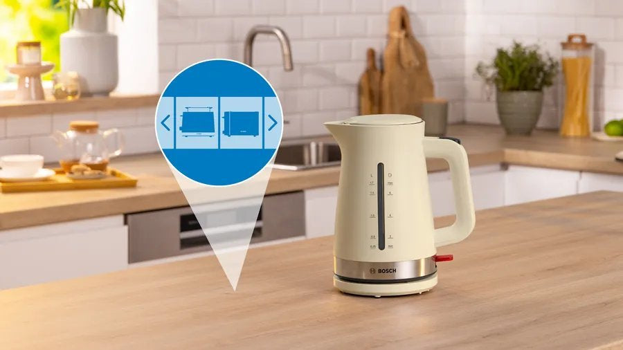 Bosch TWK4M227GB 1.7 Litres Kettle - Cream