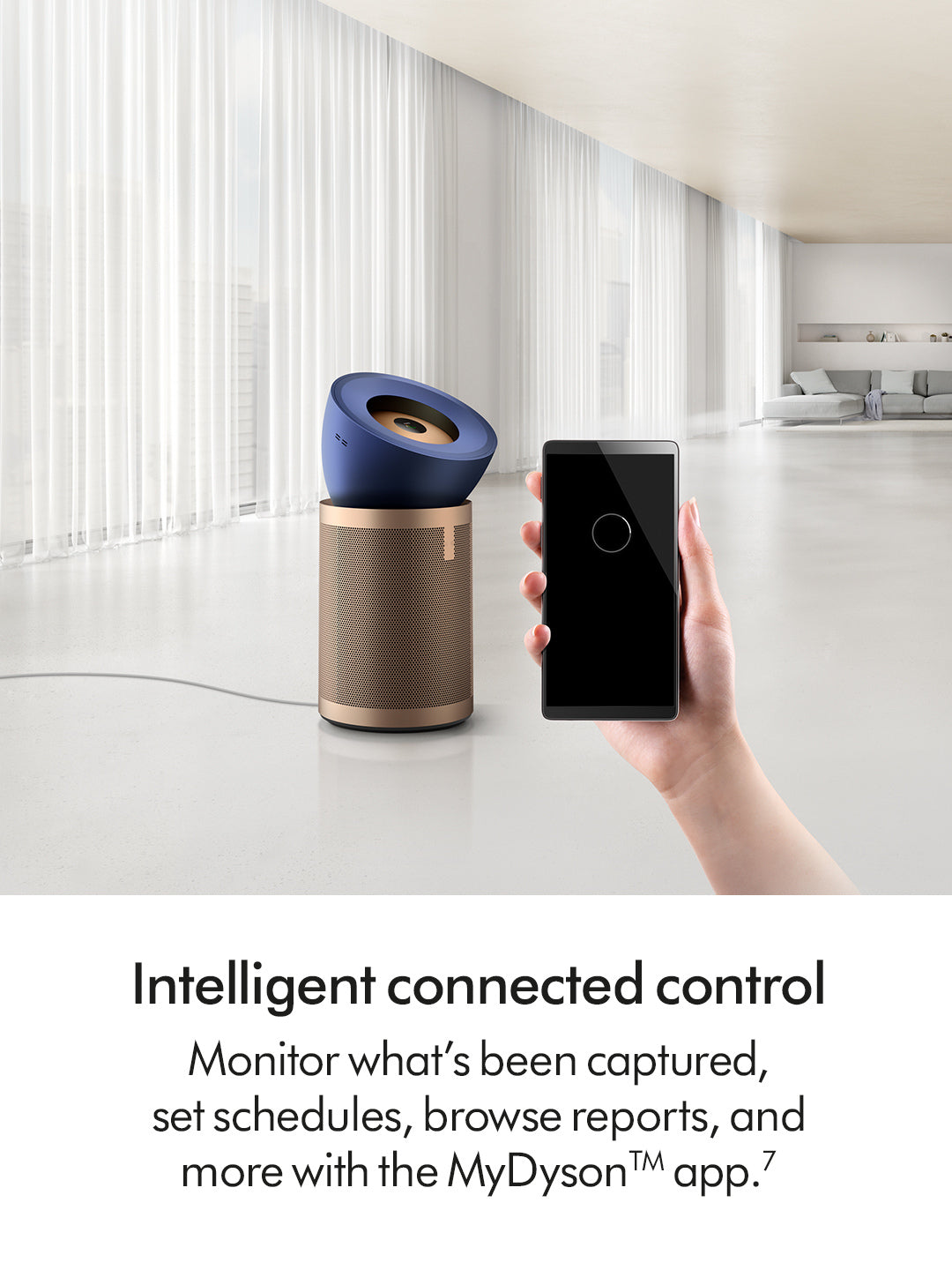 Dyson BP04 (545814-01) Purifier Big+Quiet Formaldehyde Fan - Prussian Blue / Gold