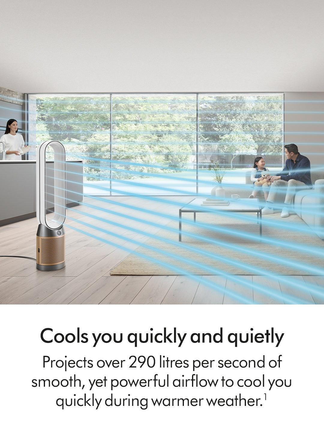 Dyson TP12 (544535-01) Purifier Fan - White/Gold