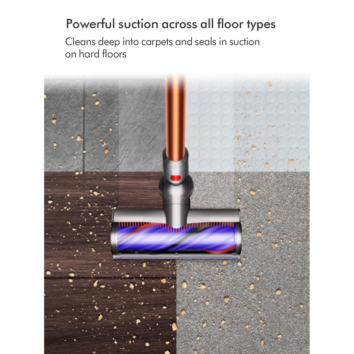 Dyson V10CYCSUB Cordless Cyclone Vacuum - Nickel/Copper
