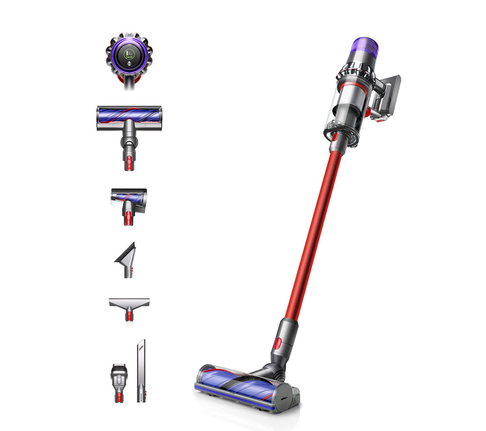 Dyson V11EXTRA Stick Vacuum Cleaner - 60 Minutes Run Time - Nickel/Red