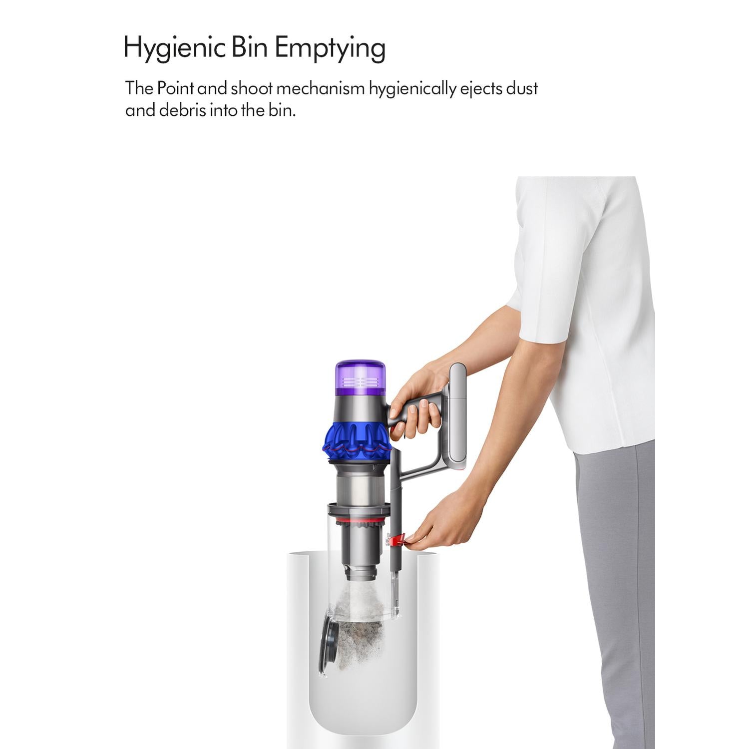 Dyson V15Extra Handheld Stick Vacuum Cleaner - 60 Minutes Run Time - Nickel/Blue