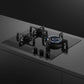 Fisher & Paykel CG603DNGGB4 60cm 3 Burner Gas Hob - Black Glass