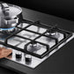 Fisher & Paykel CG604DLPX1 60cm 4 Burner Gas Hob - Stainless Steel
