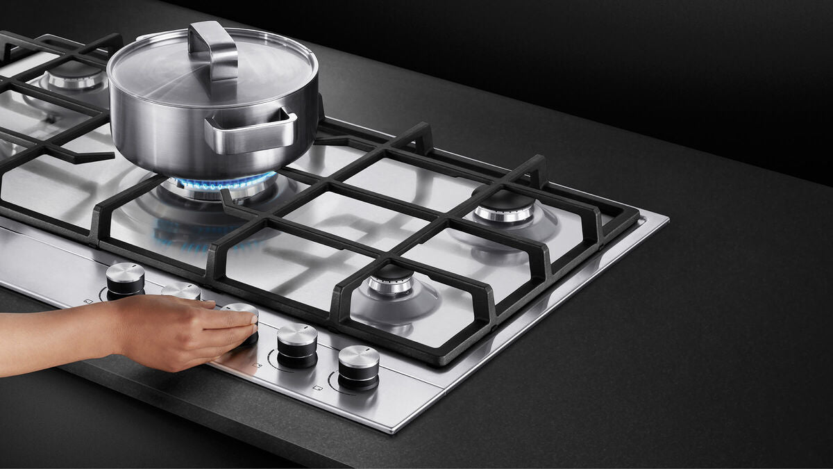Fisher & Paykel CG604DLPX1 60cm 4 Burner Gas Hob - Stainless Steel