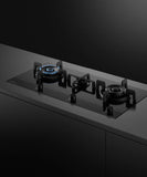 Fisher & Paykel CG903DLPGB4 90cm 3 Burner Gas Hob - Black Glass