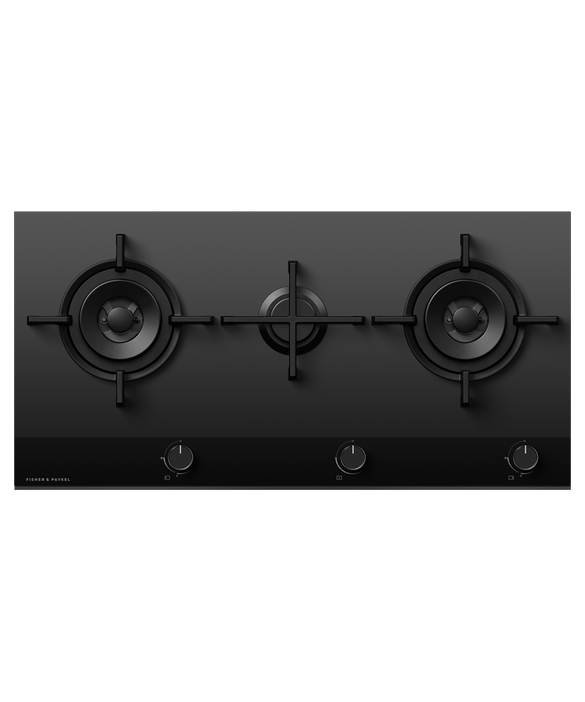 Fisher & Paykel CG903DNGGB4 90cm Gas Hob - Black Glass