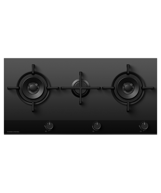 Fisher & Paykel CG903DNGGB4 90cm Gas Hob - Black Glass