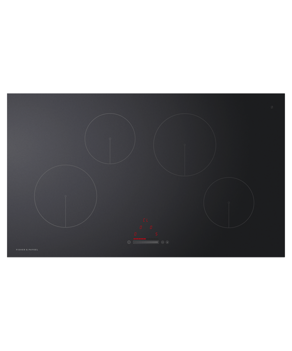 Fisher & Paykel CI904CTB1 90cm 4 Zone Induction Hob - Black Glass