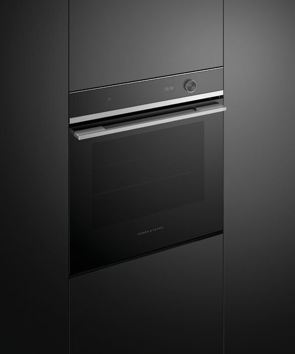 Fisher & Paykel OB60SD9PLX1 Wifi Connected Built In Electric Single Oven with Pyrolytic Cleaning - Black / Stainless Steel