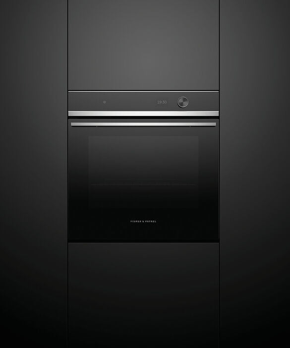 Fisher & Paykel OB60SD9PLX1 Wifi Connected Built In Electric Single Oven with Pyrolytic Cleaning - Black / Stainless Steel