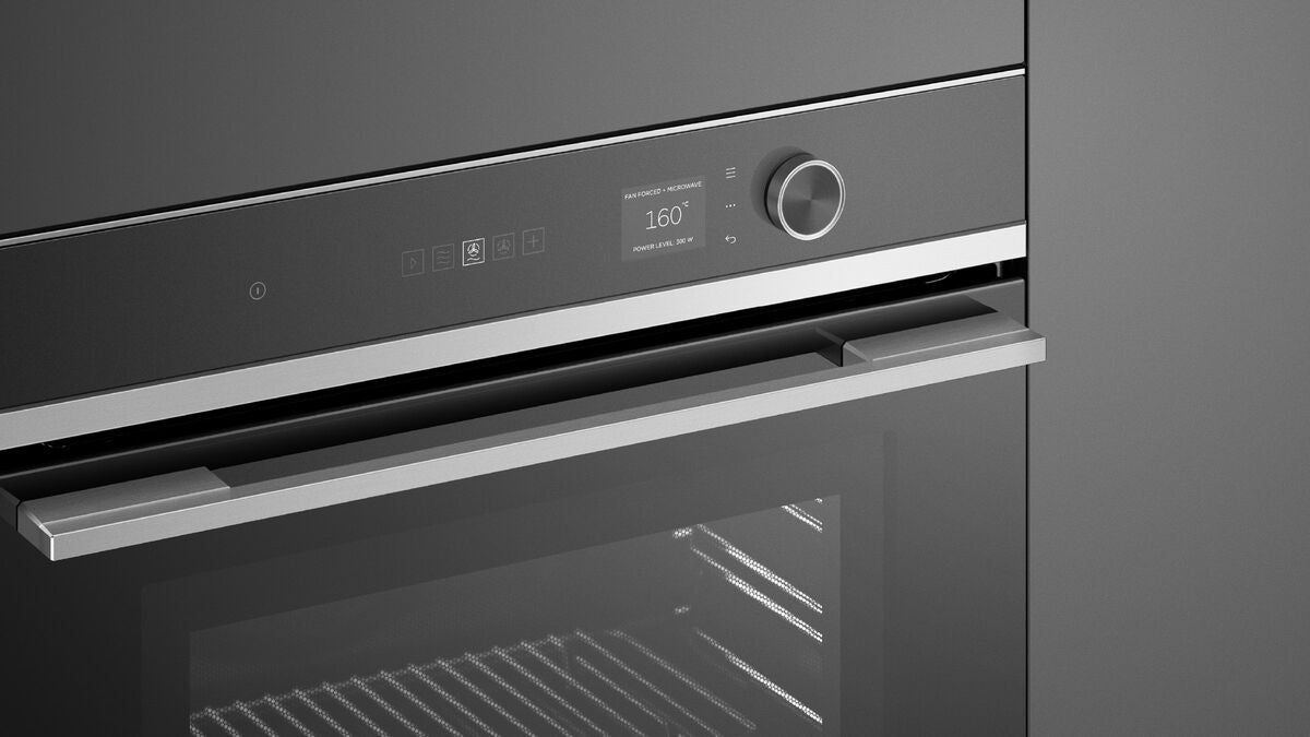Fisher & Paykel OM60NDLX1 Built In Combination Microwave Oven - Stainless Steel