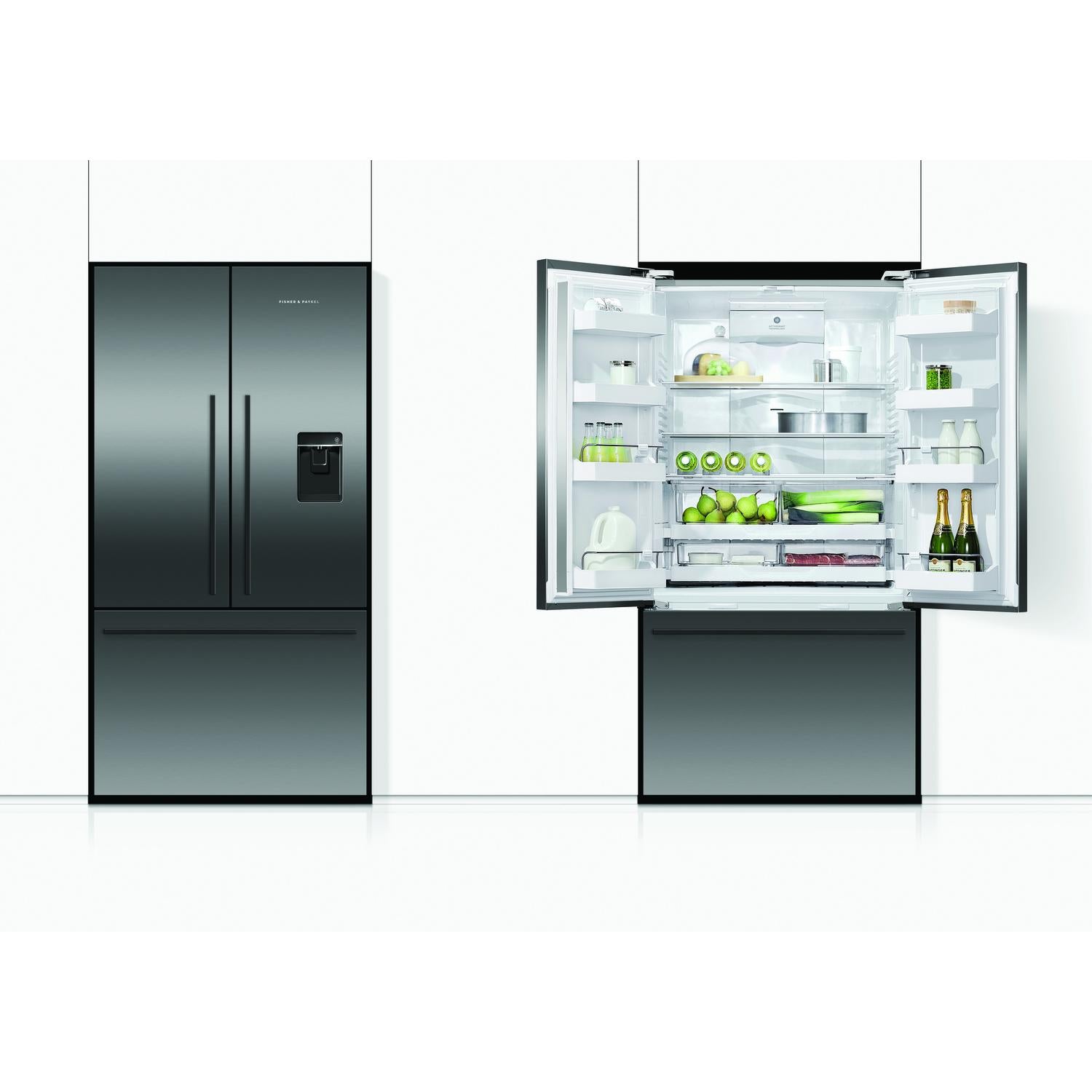 Fisher & Paykel RF540ADUB7 90cm Frost Free American Fridge Freezer - Stainless Steel