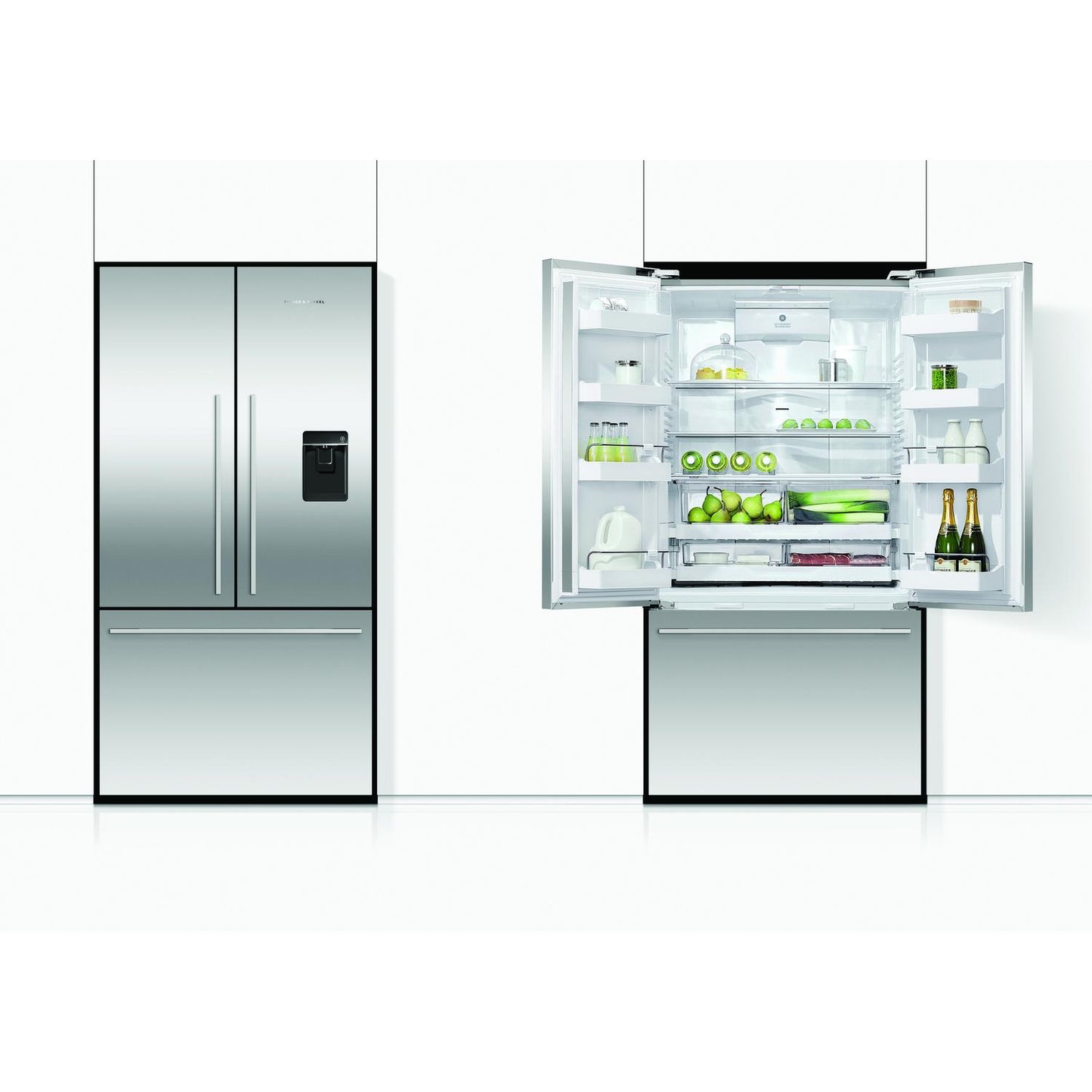 Fisher & Paykel RF540ADUX6 90cm Frost Free American Fridge Freezer - Stainless Steel